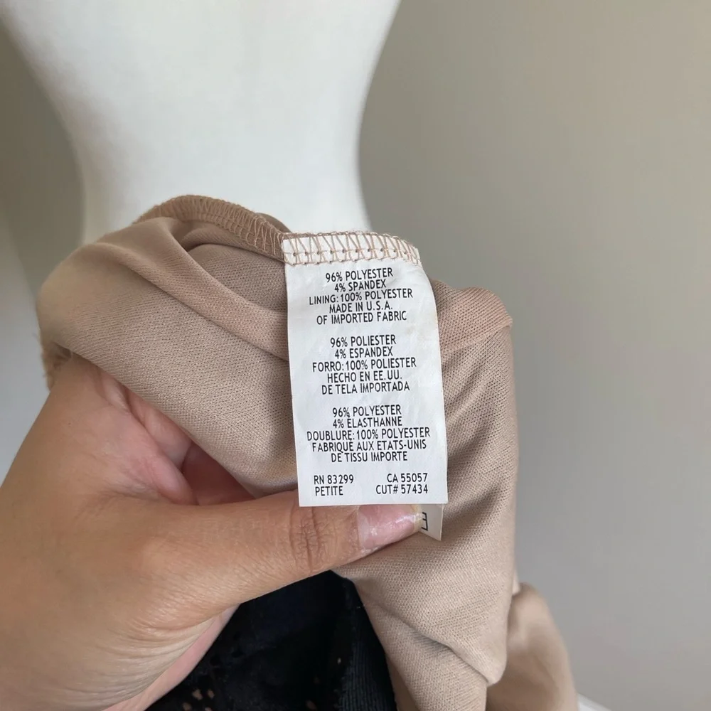 Tiana B. Beige and Black Dress Size 12 - Picture 7 of 7